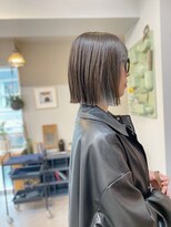 アンドチル 渋谷(AND CHILL)&nbsp;切りっぱなしボブ/ダークラベンダーグレージュ　渋谷