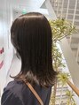 バルミー バイ エスドットブルーム 難波店(BALMY by S.BROOM)&nbsp;縮毛矯正&カラー♪顔周りカットで伸ばし中でも少しイメチェン＊