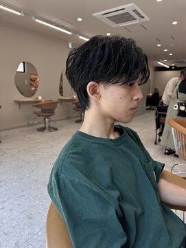 シカ 神戸三宮元町店(Cica) 2wayマッシュツーブロックセンターパートツイスパマッシュ