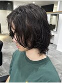 メンズマッシュパーマニュアンスパーマスパイラルパーマ刈り上げ
