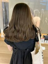 ローレンジウ(LOREN JU)&nbsp;透明感髪質改善ベージュダブルカラーミルクティーグレージュ