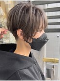 【SHARON 原宿】20代30代40代オリーブアッシュ ハンサムショート