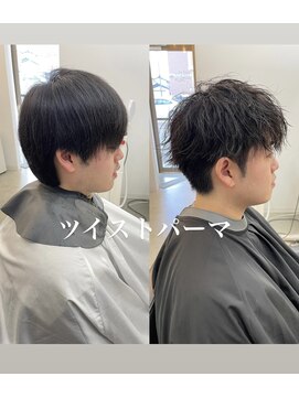 ザワン(The one) ツイストパーマ/韓国マッシュ/ニュアンスパーマ/ダークアッシュ