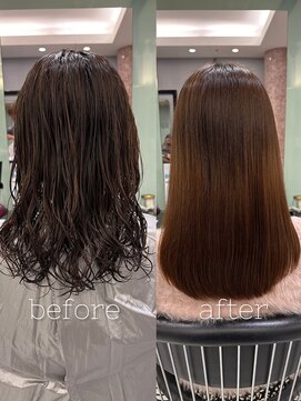 パーマ落としラボ アピッシュ 銀座(apish) パーマ落とし髪質改善髪質矯正髪質改善トリートメント