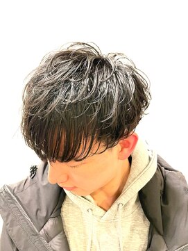 銀座マツナガ 神田店 20代30代ナチュラル無造作パーママッシュツーブロック