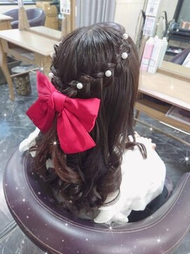 エヌエービー 池袋店(N.A.B.) ハーフアップ