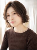 抜け感くびれカール小顔フェザーマッシュボブc6志木20代30代40代