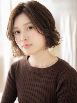 カバーヘア ブリス 志木南口駅前店(COVER HAIR bliss) 抜け感くびれカール小顔フェザーマッシュボブc6志木20代30代40代