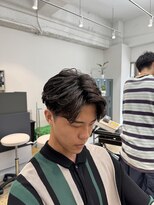 アロー 船橋店(AROH)&nbsp;フェザーパーマ/スパイキーショート/ブルーブラック/船橋