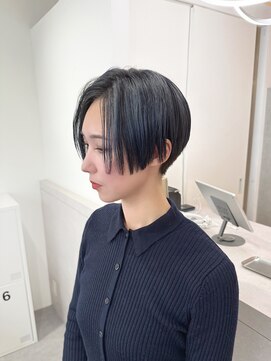 スイ(suiw) ハンサムショートデザインカラー【suiw】昭和町/天王寺/阿倍野