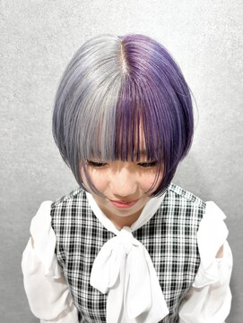 ノブレス(NOBLESSE) ツートンカラー×ショートウルフ