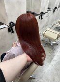 ブリーチなしダブルカラーでできるチェリーレッド