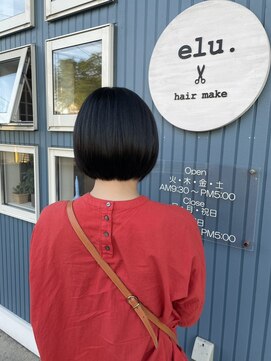 エル(elu.) 手ぐしだけでも簡単にボブ