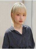 ボブ レイヤー 顔周りレイヤー 小顔カット 透明感カラー