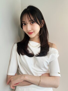 マインバイアフロートギンザ(MYNE by AFLOAT GINZA) 顔周りレイヤー／前髪カット/ダークグレージュ