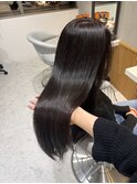 暗めカラー/ブリーチなしカラー/ダークアッシュ/福岡/天神/20代