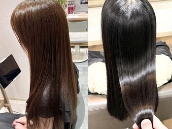 ティエナビューティー(TIENA BEAUTY)の写真/クセやうねりに悩む方必見!自然なうるさらヘアを叶える酸性ストレート&髪質改善で理想以上の美髪を◎