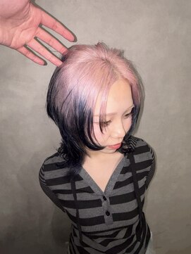 アルレン(Allen) ルーツカラー/ペールピンク/ネイビー「宇都宮/ブリーチ」