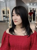 ロンドシエル 横浜(Lond ciel)&nbsp;チャコール/オリーブグレー/レイヤーカット小顔顔周り韓国横浜