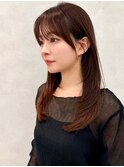 レイヤー/ネビージュ/韓国ヘア/イメチェン/縮毛矯正/中野/