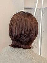 ヴィサージュバスク(VISAGE ba.s.k)&nbsp;明るめカラーで魅せる外はねレイヤーボブスタイル