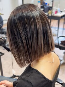 プログレス 長町南店(PROGRESS) 切りっぱなしボブ/デザインカラー/ハイライト/バレイヤージュ
