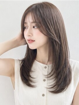 ムーン 仙台一番町店(OON) 韓国レイヤー/ナチュラルブラウン/顔周りレイヤー/髪質改善/仙台