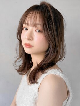 リヤン 表参道(lyann) 美髪外ハネボブくびれヘアサイドバングモテ髪くせ毛風カール