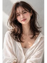 クレオメ バイ スーリール 五反田店(cleome by sourire)&nbsp;♪オリーブグレー大人ガーリーココアベージュ小顔レイヤー前髪