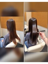 ビーアップヘアー(be:up hair)&nbsp;カラーと同時施術◎地毛風ストレート