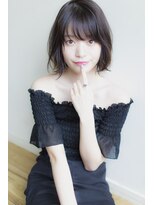 アコロン(acoron)&nbsp;小顔カット＿マニッシュ ＿フレンチボブ ＿美髪＿ネイビーカラー