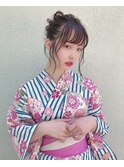 ♪浴衣可愛いおだんごヘアー♪