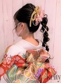 紐アレンジポニー【TEL予約】振袖プラン¥12500~→¥12300~