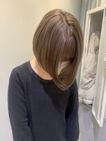 カルナ バイ エルモ(calna by ELMO)&nbsp;【大人かわいい×ぷつっとミニボブ】ミルクティーグレージュ