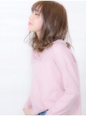 キャラメルベージュゆるふわミディアム[アースカラー]◎30代