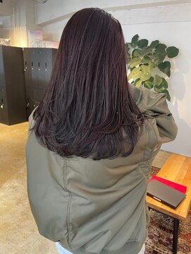 メリー オオサカ(Merly Osaka) ワンカラーでも透け感たっぷり！_dark lavender ash_