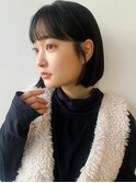 黒髪お洒落ボブ