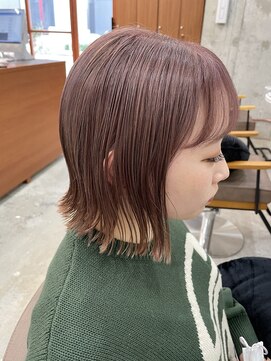 ノイ(noii) ピンクベージュボブ