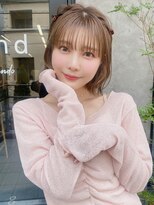 サンド 表参道(sand)&nbsp;前下がりショートボブ20代30代おも