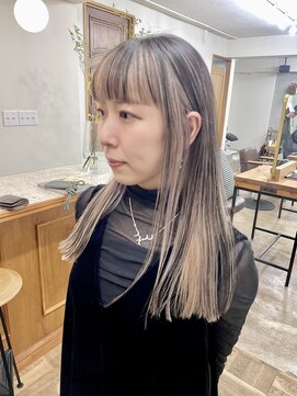 シエン 恵比寿(CIEN) インナーカラー/ケアブリーチ/ホワイトベージュ/デザインカラー