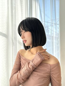 ラフィス ヘアー レイヴ 姫路店(La fith hair reve) 【La fith】タッセルボブ×シアーブラック
