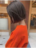 【シルバーグレージュ】丸くならないミニボブ1