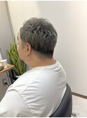 メンズショートグレージュ