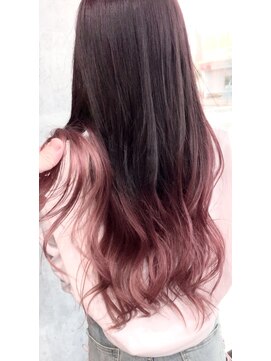 ラク(lac) pink brown × peal pink