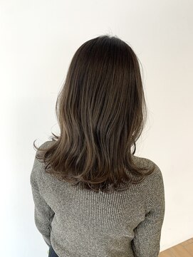 ファースト 長町店(first) ブリーチ無し◎透明感たっぷりオリーブグレー