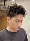 スパイキーショート×メンズベリーショート×刈り上げ無し