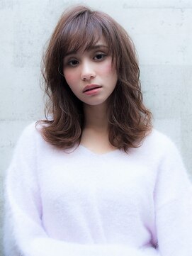 ジェニーバイメノン(JENNIE by Menon) レイヤー×イルミナカラー×くびれミディアム