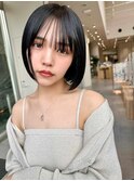イメチェン前髪小顔ボブ_銀座