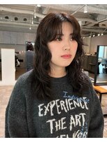 カフ(CAF)&nbsp;CAF FUKO オリーブベージュ/ドライパーマ/ロング/大阪/心斎橋