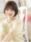 mod's姪浜/グレーベージュ小顔補正カットひし形ショートボブg